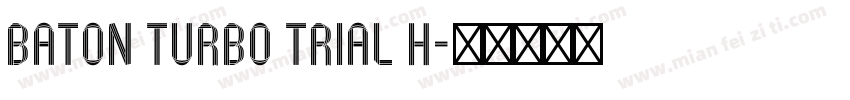 Baton Turbo Trial H字体转换